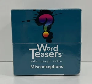 NEW Word Teasers Card Game "Misconceptions" in Box Family Games FACTORY SEALED - Picture 1 of 5