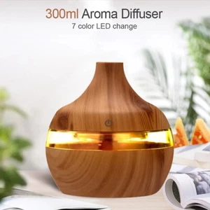 300ml Wood grain Humidifier Aroma Diffuser  - Picture 1 of 5