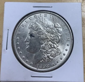1898 Morgan Silver Dollar Nice BU condition - Picture 1 of 2