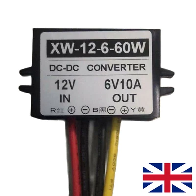 DC12V To DC6V 10A 60W Step Down Power Supply Converter Regulator Module Adapter - Image 1 of 4