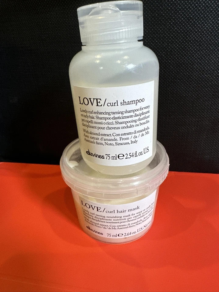 Davines Love Lovely Curl Shampoo & Conditioner 2.5 oz DUO | Travel Size - Image 1 of 1