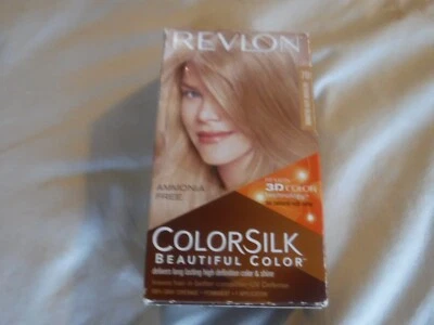 REVLON COLORSILK BEAUTIFUL COLOR PERMANENT HAIR DYE #70 MEDIUM ASH BLONDE - Image 1 of 4