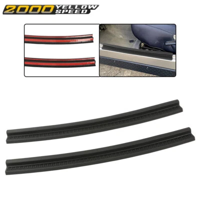 Fit For 97-06 Jeep Wrangler TJ ABS Scuff Plate Door Sill Entry Guard Trim 2Pcs - Image 1 of 4