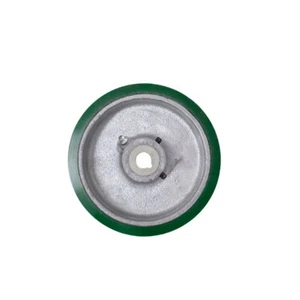 Rueda motriz con llave de hierro fundido con banda de rodadura de polietileno de 4" x 1,5" - Rueda de servicio - Imagen 1 de 5