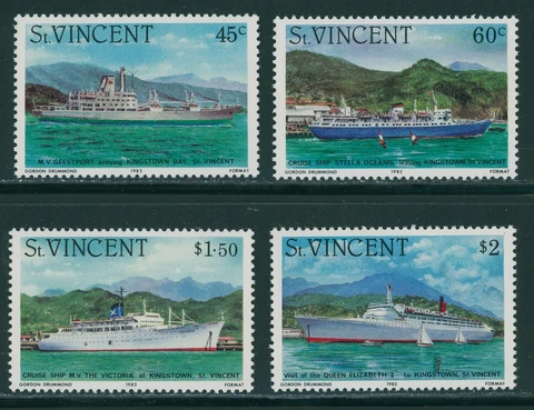 St. Vincent Scott #662-665 MNH Cruise Ships CV$3+ 396003 Cover
