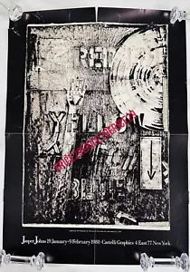 Jasper Johns 1980 Leo Castelli Graphics 4 East 77 New York Art Exhibition Poster - Picture 1 of 13