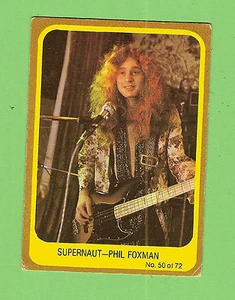 SCANLENS 1977 POPSWOPS CARD #50 SUPERNAUT - PHIL FOXMAN - Bild 1 von 2