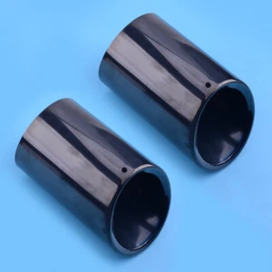 2x Black Exhaust Tail Throat Tip Pipe Fit For Toyota Camry 2018-2022 - Imagen 1 de 4
