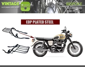 TRIUMPH BONEVILLE SE THRUXTON 2000-2016 REAR FENDER SEAT GRAB BAR RAIL RACK #2B - Picture 1 of 9
