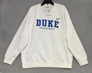 Nike Duke Blue Devils Volleyball Fleece lined sweater mens 2XL CJ1614-100 NEW - Picture 1 of 8