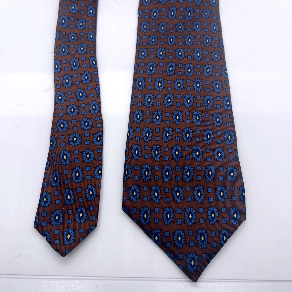 Pierre Cardin 1930s Collection Silk Tie Floral Print Vintage Retro Made in Italy - Image 1 of 4