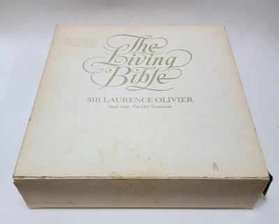 The Living Bible Laurence Olivier reads The Old Testament 12 LP Box Set Mercury - Image 1 of 4