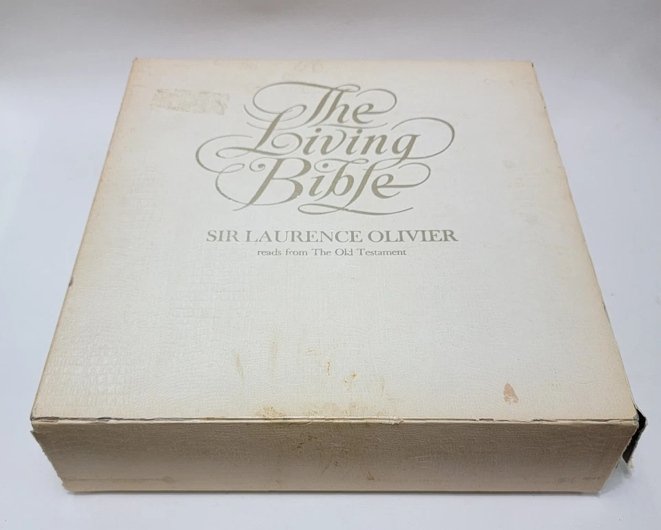 The Living Bible Laurence Olivier reads The Old Testament 12 LP Box Set Mercury - Image 1 of 4