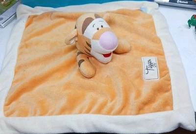 Disney Tigger Baby Lovey Plush Security Blanket Baby Unisex Toy Orange Pooh - Image 1 of 4