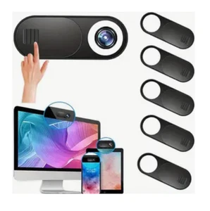 Cache webcam coulissant universel – Confidentialité pour PC, MacBook, iMac, etc. - Photo 1/1
