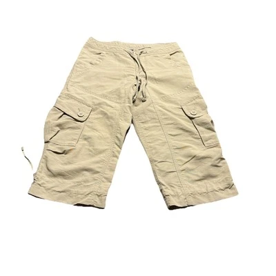 Pantalones capri The North Face para mujer 2 bolsillos de carga marrón tostado con cordón Foto 1 de 4
