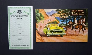 1953 Plymouth Car Owner's Manual Plaza Savoy Belvedere Excellent w/Service Cert - Picture 1 of 9