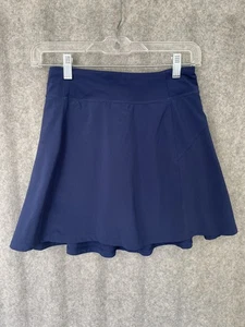 Athleta Girl School Day Skort Womens Large 12 Navy Blue Athletic Active Pockets - Picture 1 of 14