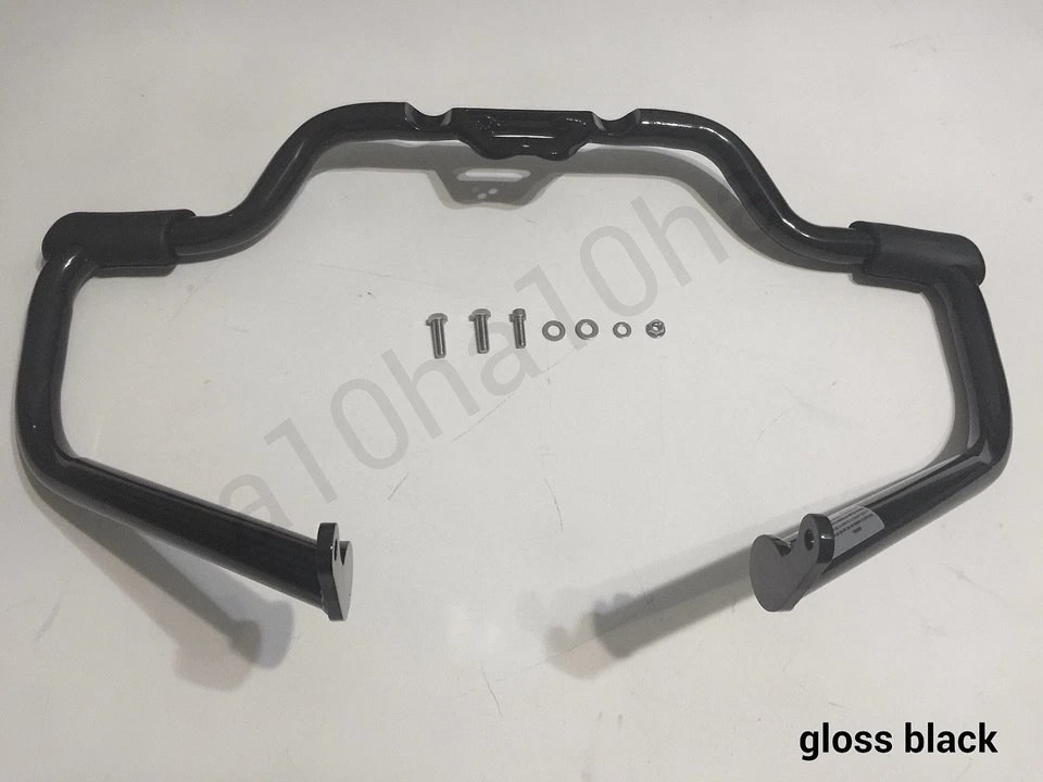 Protector de motor Mustache Highway Crash Bar Harley FL / FX Softail negro 18’-más tarde Foto 1 de 2