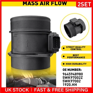 Mass Air Flow Meter Sensor For Ford Focus C-Max Focus Mk2 2.0 Tdci 1232944 2PCS - Picture 1 of 18