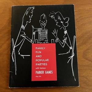 Libro de publicidad de juegos de Parker Brothers famosos fiestas populares familiares 1962 de colección - Imagen 1 de 5