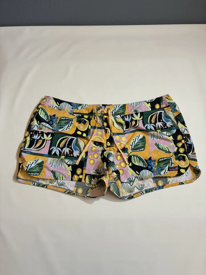 Bañador Patagonia Mujer Rosa Verde Floral Cordón Wavefarer Board Talla 20 Foto 1 de 4
