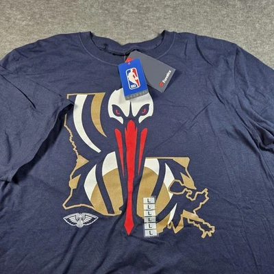 New Orleans Pelicans Shirt Mens Large Blue NBA Basketball Fanatics Louisiana Tee - Image 1 of 4