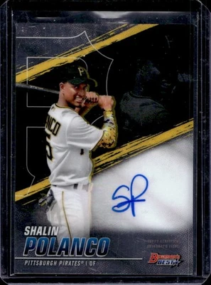 2021 Bowman's Best Shalin Polanco Auto #B21-SP Pirates - Image 1 of 2