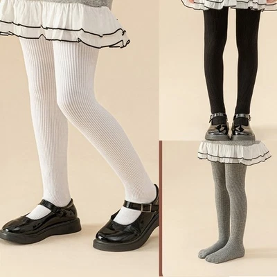 Kids Warm Tights Breathable Elastic Waist Play Felidae Print Leggings Comfort - Image 1 of 4