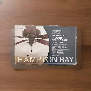 Hampton Bay Kit 3 Luci LED Ventilatore da Soffitto per Interni Finitura Bronzo - Foto 1 di 1