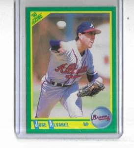 1990 Score #148 Jose Alvarez Atlanta Braves - Picture 1 of 2