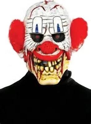 Men CHUCKLEHEAD Scary Clown Mask Red Hair Adult Teen Don Post Studio 6721903 PMG - Image 1 of 2