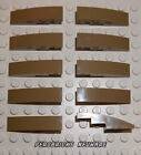 Lego Technic 10x Bogen halbrund Schrägstein Dachstein 1x4 dark tan #61678 NEU
