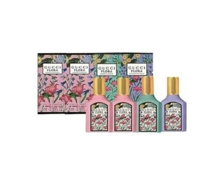 Gucci Flora Gorgeous 4 x 5 ml Miniature Womens Perfume Gift Set NIB - Picture 1 of 1