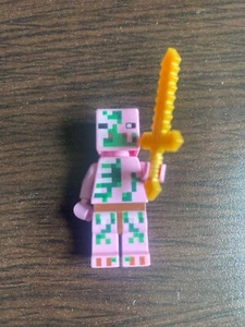 LEGO Minecraft MiniFigure - Nether Fortress Zombie Pigman Exclusive Minifigure - Picture 1 of 2