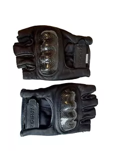 Kemimoto Lg Motorcycle Leather Carbon Knuckle Gloves Tactical Motocross Enduro - Picture 1 of 5