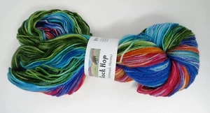 Sock Hop Dancing Leaf Farm Superwash Merino Wool Carnival Brights Hand Dyed - Picture 1 of 4