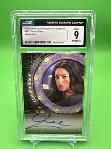 STARGATE SG-1 Autograph Card Auto A67 CLAUDIA BLACK as VALA [CGC 9 Auto 10] - Picture 1 of 5