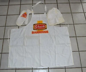 Schmidt Beer St. Paul MN Barbeque BBQ apron , mitt & Hat set - Picture 1 of 7