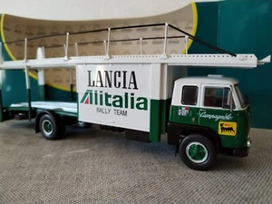 Car Carrier Truck Fiat 673 Racing (1976) Transporter Lancia Alitalia Team 1:43 - Picture 1 of 9