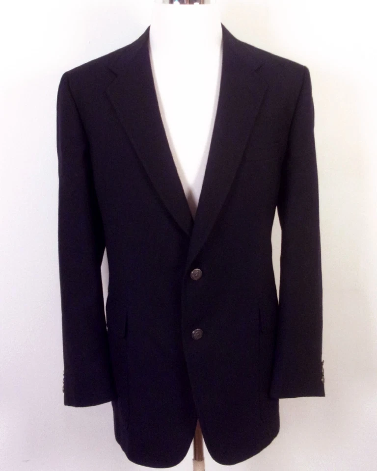 vintage 60s 70s EUC Jack Nicklaus Golden Bear HSM Navy Golf Blazer Hopsack 44 L - Image 1 of 4