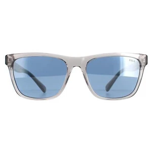 Polo Ralph Lauren Sunglasses PH4167 51111U Transparent Grey Blue Silver Mirror - Picture 1 of 8