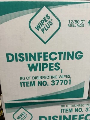Toallitas desinfectantes 12pk 80ct caja ENVÍO GRATUITO EE. UU. Foto 1 de 3