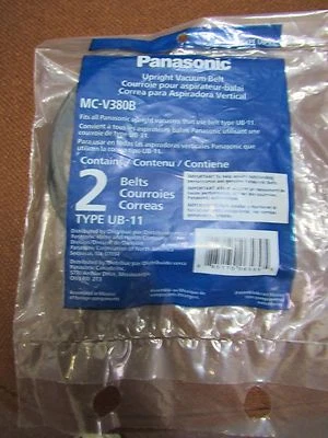 Genuine Panasonic Vacuum Belts, Package of 2, Fit model MC-UL810 - image 1 of 2