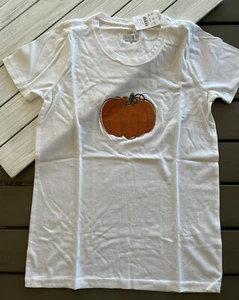 J. Camiseta de coleccionista ""Glitter Pumpkin"" para mujer Crew Factory - Imagen 1 de 5