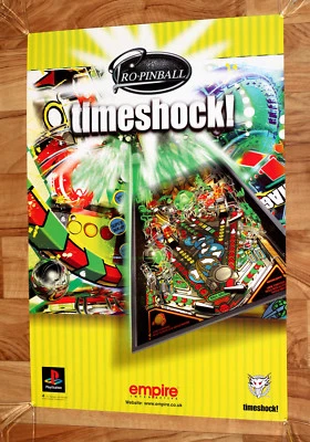 Pro Pinball Timeshock Promo Vintage Poster Playstation 1 PS1 Very Rare 59x42cm. - Bild 1 von 3