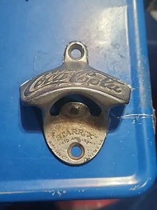 Vintage STARR X Wandhalterung COCA-COLA Flaschenverschlussöffner Pat'd 1925 braun Co #1 - Bild 1 von 3