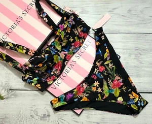 Victoria's Secret Conjunto de Natación Cobertura Completa Aves del Paraíso Floral Brasileño - Imagen 1 de 4