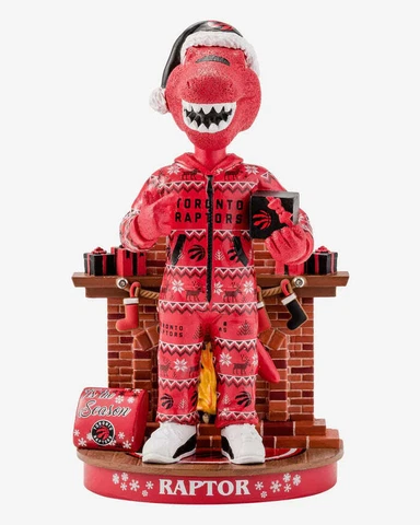 The Raptor Toronto Raptors Holiday Mascot Bobblehead NBA Basketball Cover