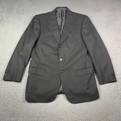 Brioni Blazer Sport Coat Mens 53R Black Nomentano 100% Cashmere Made in Italy - Image 1 of 4